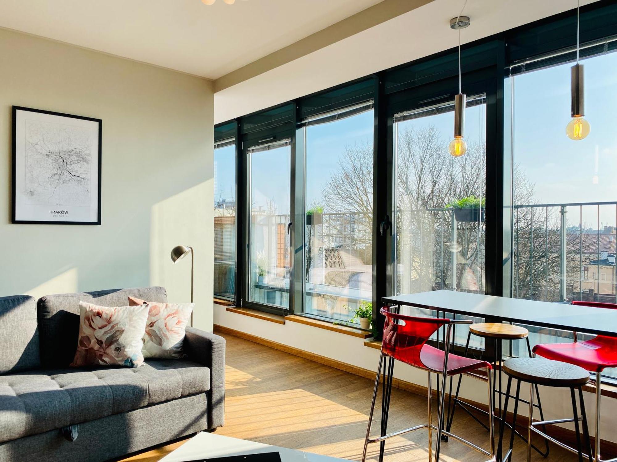 Angel Mint Apartment - Free Parking - Balcony 克拉科夫 外观 照片